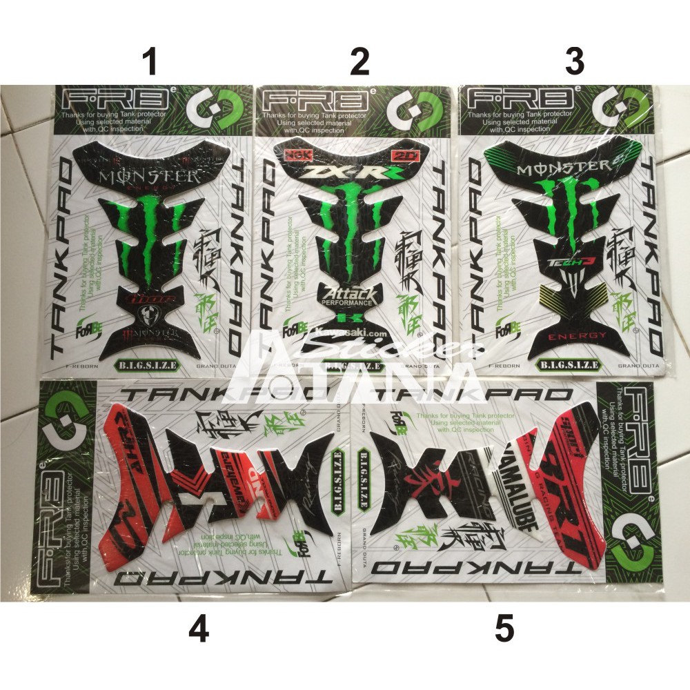 Tankpad Protector Sticker Monster Energy AHRS BRT Yamalube Racing