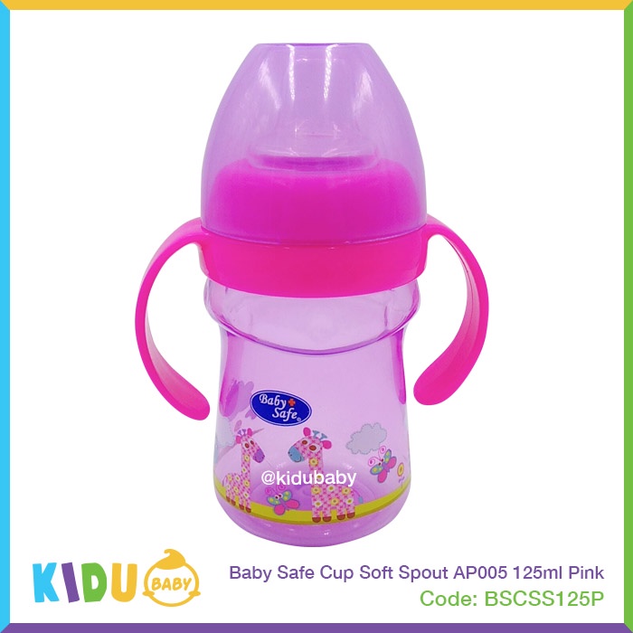 Baby Safe Botol Minum Botol Susu Anak Cup Soft Spout AP005 125ml Kidu Baby