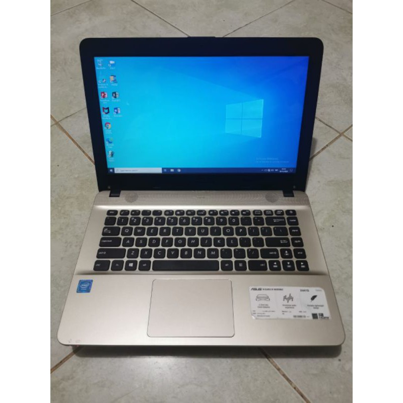 Laptop Asus intel Celeron Windows 10 Layar 14inch office lengkap ( word, excell, power poin, dll )siap pakai