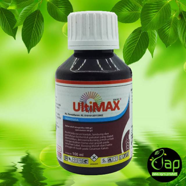 INSEKTISIDA ULTIMAX 550EC 100ML - BAHAN AKTIF : KLORPIRIFOS : 500 g/l SIPERMETRIN : 50 g/l