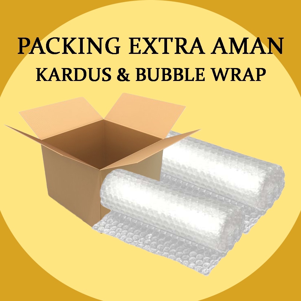 

PACKING EXTRA AMAN HELM Kardus dan Bubble Wrap Untuk Tambahan Packing Helm Extra Aman