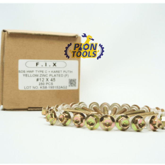 Fix SDS Kuning karet 12 x 45 drilling screw