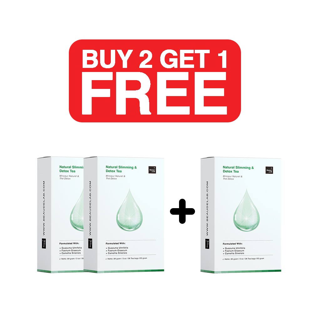 Teh Diet Detoks | Beaudelab Slimming & Detox Green Tea | Suplemen pelangsing herbal
