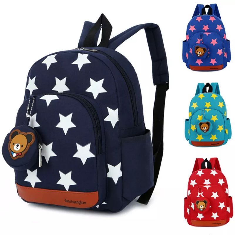 Ransel Terbaru!!! Tas Ransel Unisex/ Motif Bintang/ Tas Fashion Terkini/ Bisa COD