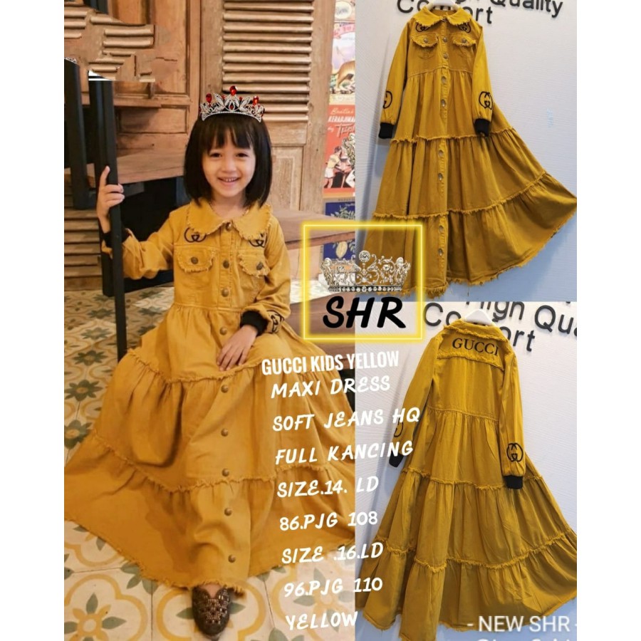 GAMIS ANAK SHR YELLOW