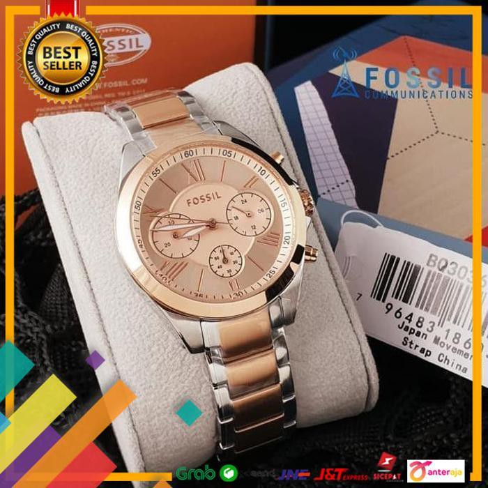 SALE.. JAM TANGAN ANALOG WANITA MERK FOSSIL ORIGINAL TYPE : BQ3036 ..TERBARU