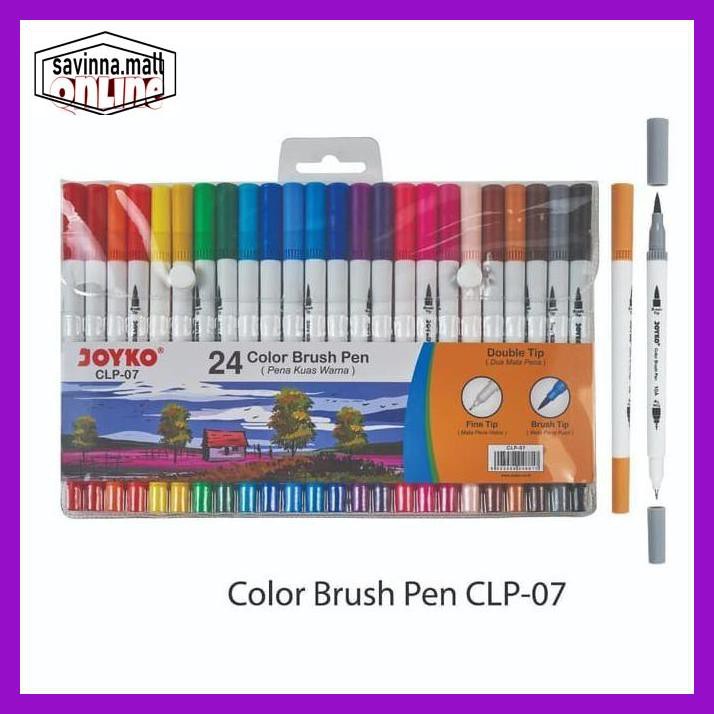 

U0Uo879- Spidol Kuas Brush Pen Joyko Clp-07 Y7Ry688-
