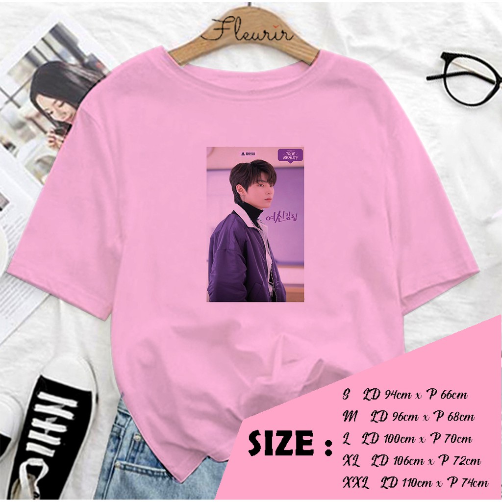 FLEURIR - KAOS OVERSIZE HWANG IN YEOP TRUEBEUATY KATUN KAOS WANITA DEWASA TUMBLR TEE UNISEX JUMBO