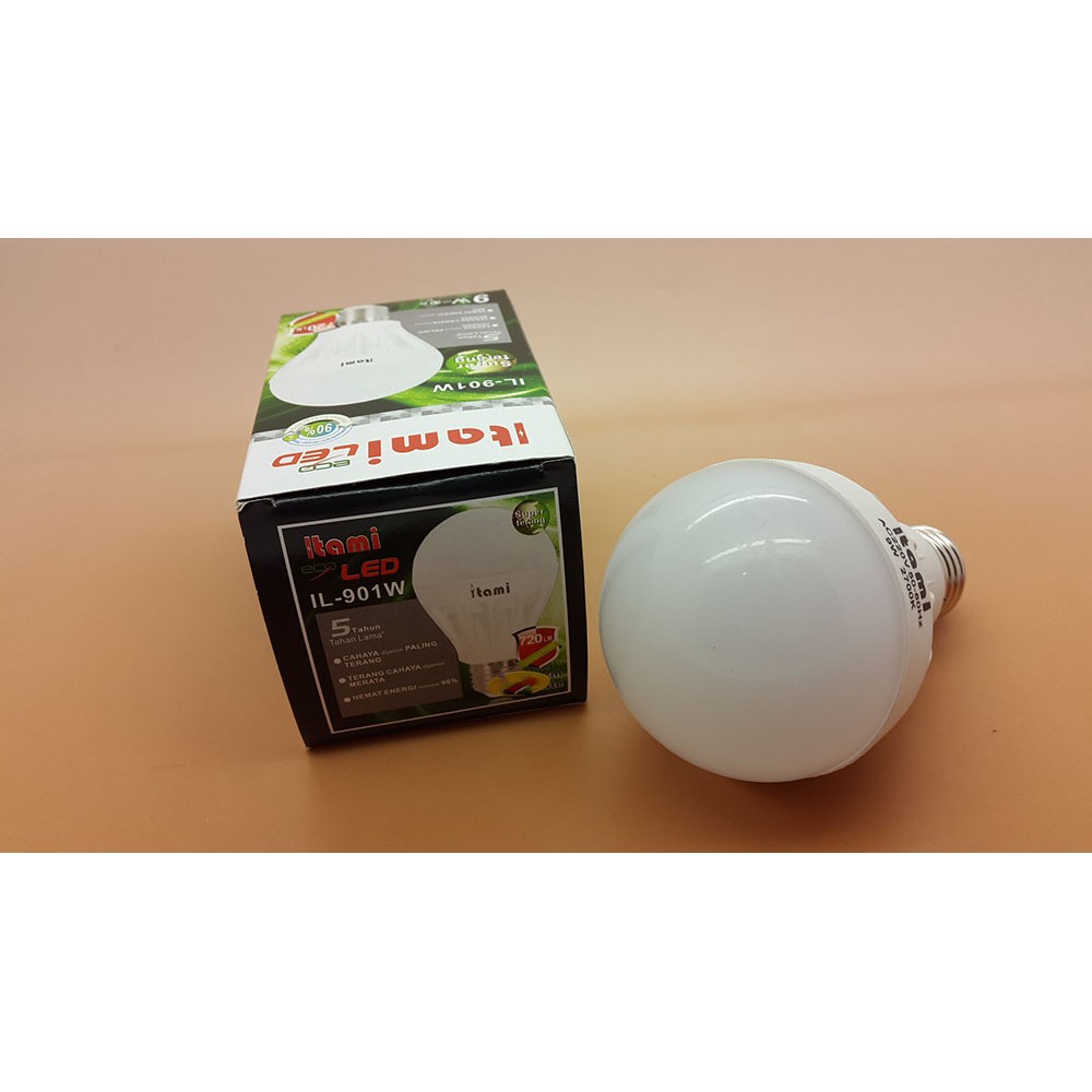 Lampu LED 9 watt Merk ITAMI Cahaya putih