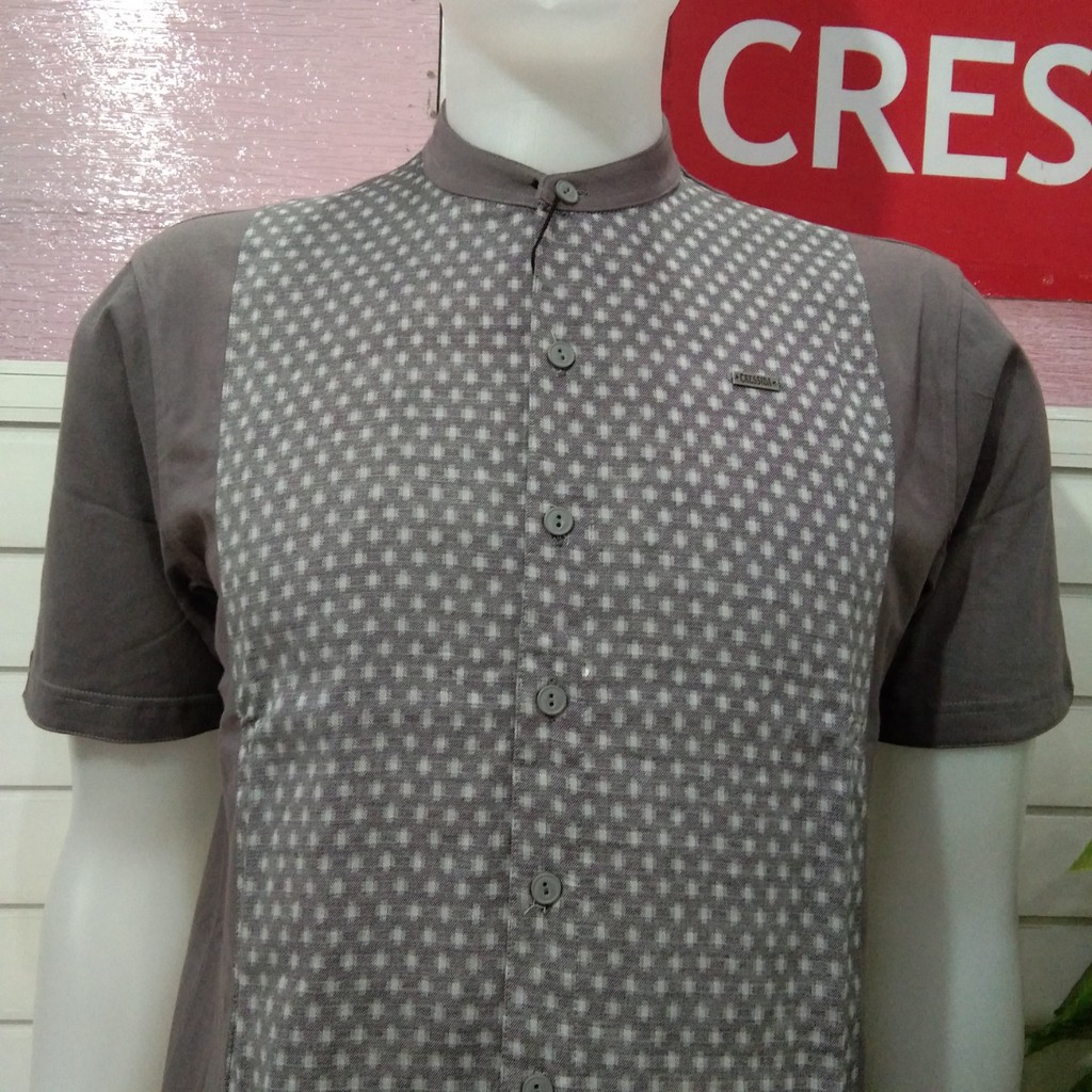 gof CRESSIDA MMRJK.901030 BAJU KOKO PRIA REGULAR Kemeja Casual Kemeja Lengan Pendek