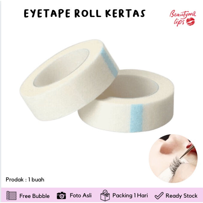 EYETAPE KERTAS / ROLL TAPE KERTAS / EYETAPE PLASTIK For Eyelash Extension bulu mata