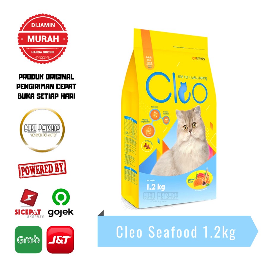 Cleo Seafood 1.2kg Freshpack Makanan Kucing Cleo Seafood Adult 1.2kg