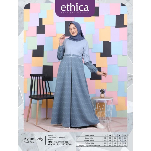 GAMIS ETHICA AYUMI 263 DUSK BLUE BLUE CORAL TAOS TAUPE WOOD ROSE