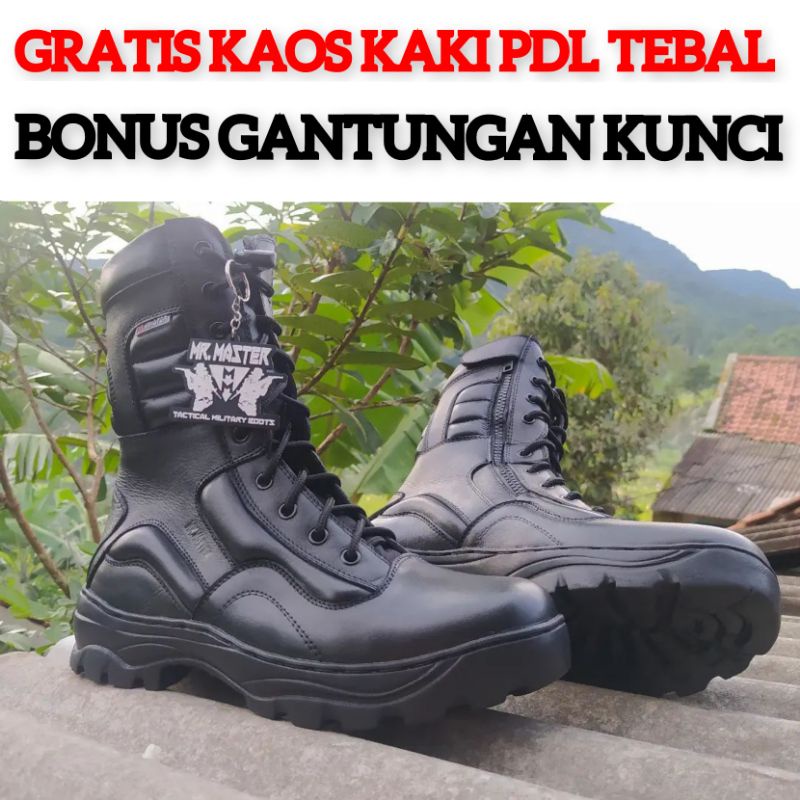 SEPATU PDL MR MASTER LGR ARMY KULIT SAPI ASLI SEPATU PDL DINAS LAPANGAN TNI POLRI SECURITY SATPAM