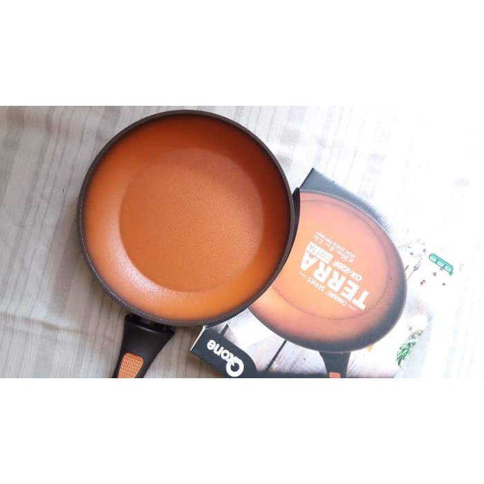 Frypan Induksi Oxone OX-220F Wajan Ombre Series, Terra Cotta 20cm