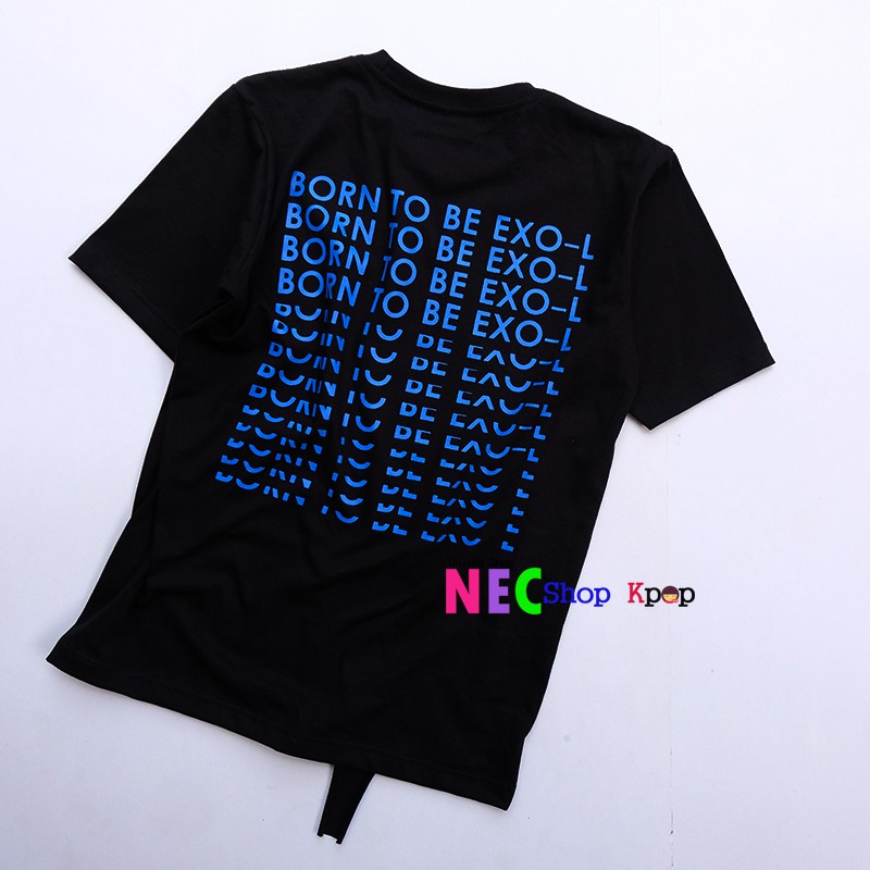 Kaos Exo Fans Born To Be Exo L T Shirt Black Shopee Indonesia