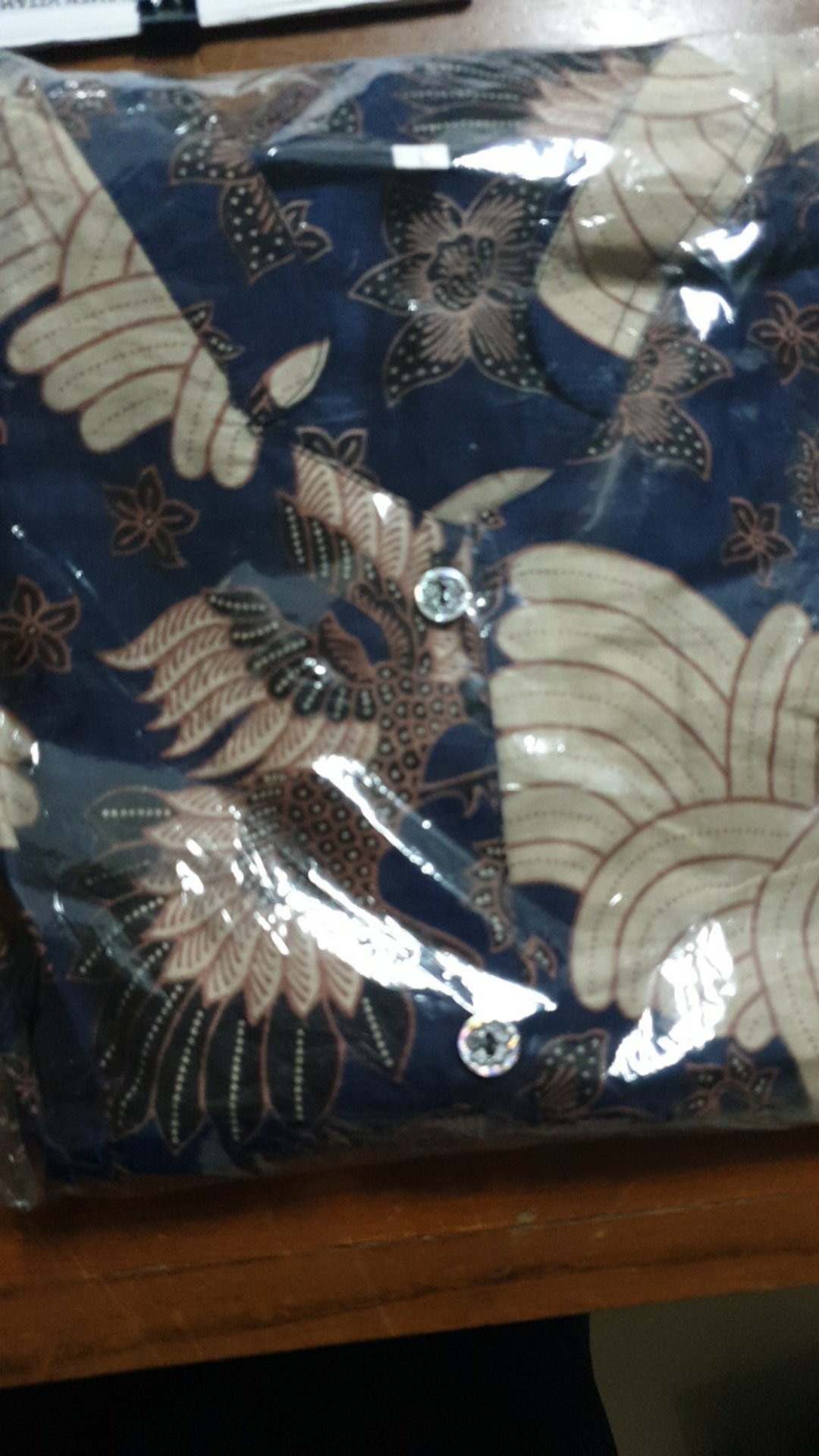 Kemeja Batik Pria Lengan Panjang Size M L Xl Xxl  Bswart Batik Hrb026 Kenongo Hem