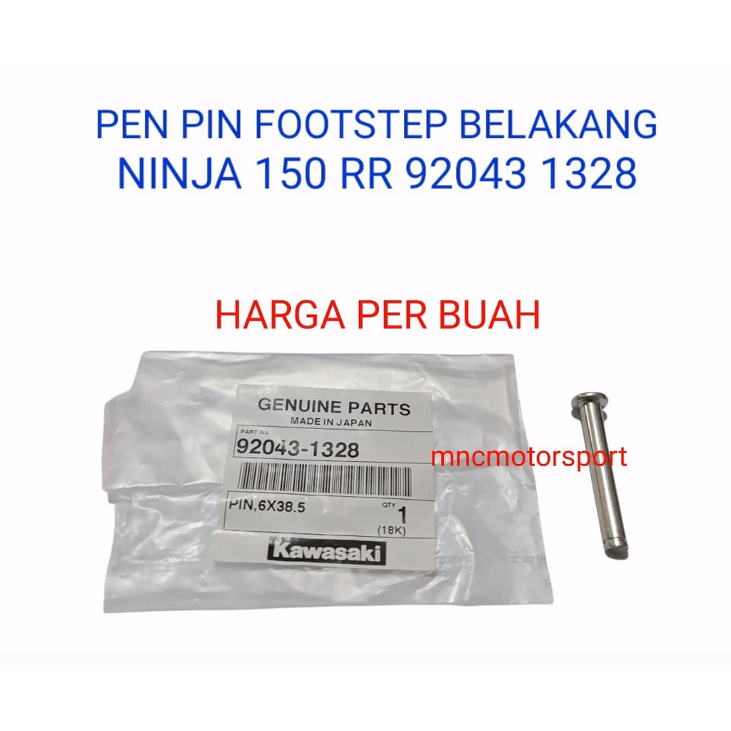 PEN PIN FOOTSTEP STEP BELAKANG NINJA 150 RR ORIGINAL 92043 1328