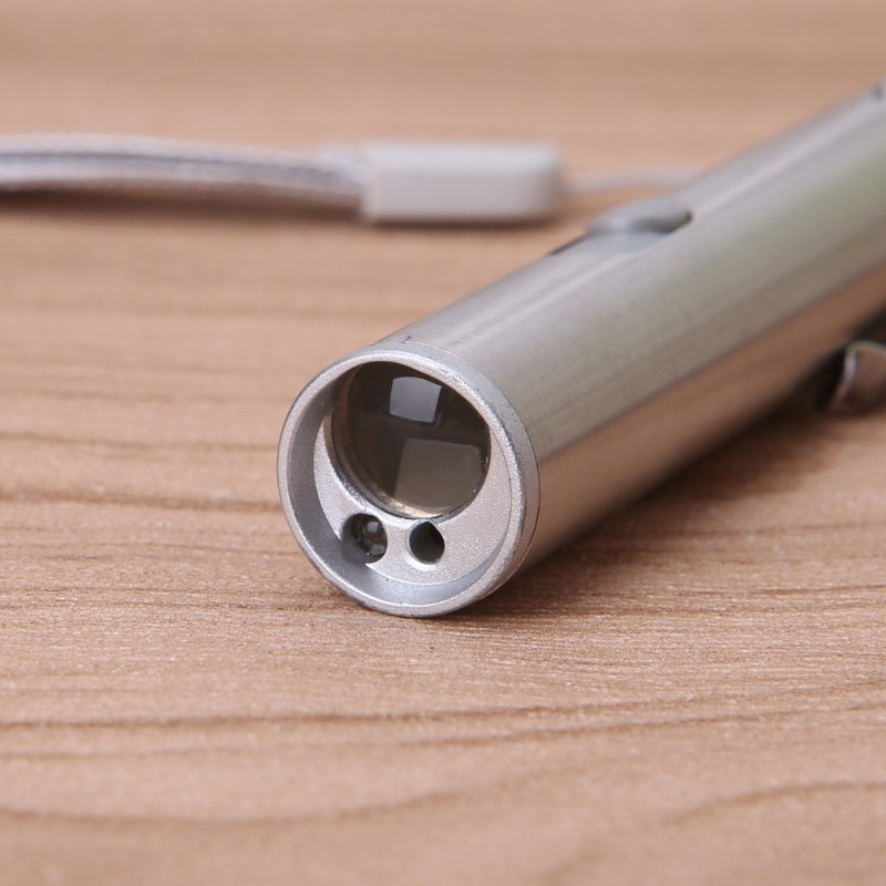 3in1 LED Laser Light Infrared USB Rechargeable UV Torch Pen