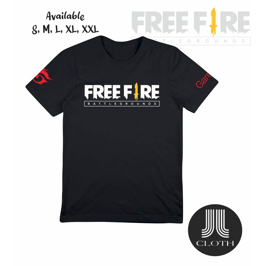 KAOS DISTRO FREE FIRE COMBED 30S MURAH