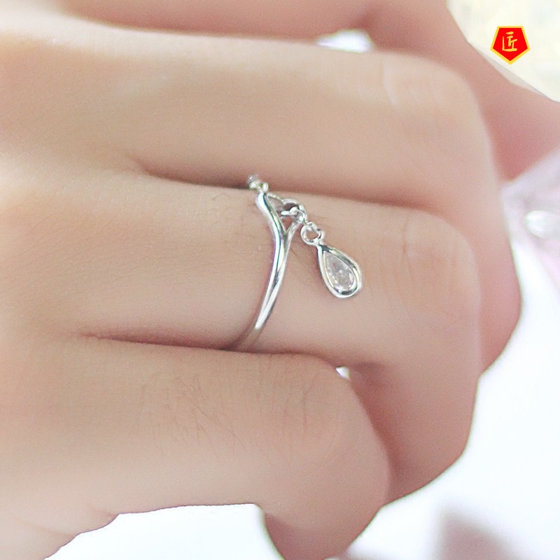 [Ready Stock]Silver Ring Korean Style Creative Simple Stylish Cute