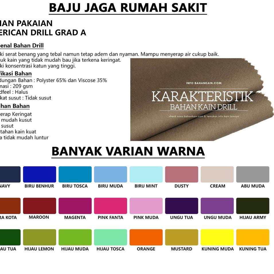 {VU.15Jl22ᵀ} Baju Jaga Ok Oka Perawat Medis Lengan Panjang Dinas Kesehatan Malam | Baju Ok Murah Ber