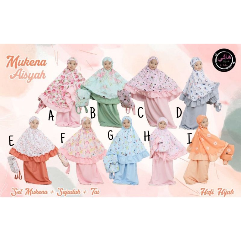 Set 3in1 Mukena Aisyah by Hafi Hijab || Mukena Anak