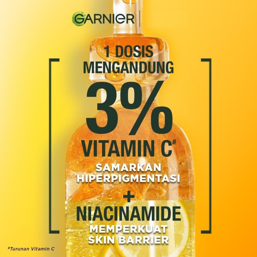 ★ BB ★  Garnier Bright Complete Ampoule Vitamin C Hiperpigmentasi Serum - Serum Wajah - Satuan