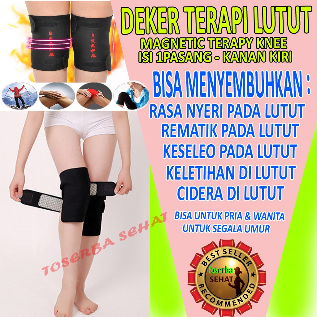Deker Lutut Alat Terapi Lutut Magnetik Terapi Sendi Pemanas Nyeri Lutut Dengkul Kaki Terbaik Ampuh