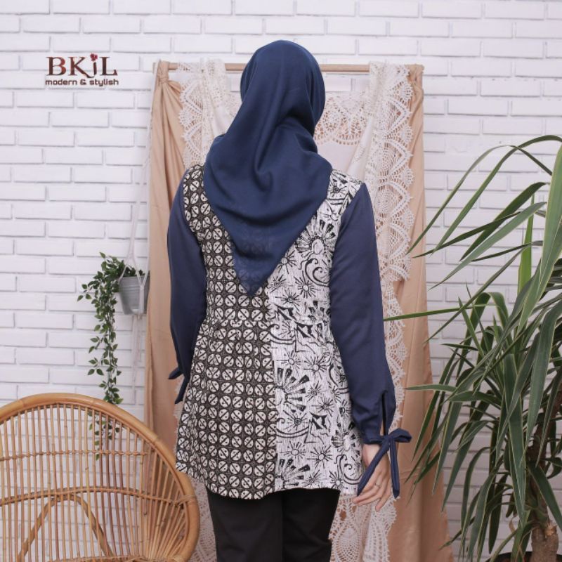 Atasan Batik Modern Baju Batik Wanita Atasan Batik Seragam Kantor Katun M L XL XXL Jumbo XXXL 4L 5L SN