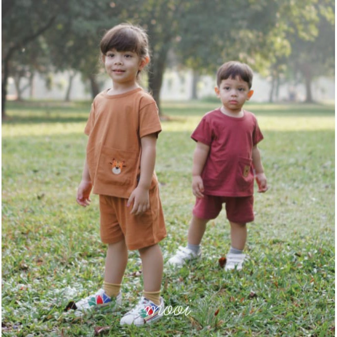 PROMO 7.7 PROMO BAJU LEBARAN MURAH MOOI CLEO POCKET SET SETELAN KANTONG ANAK MOOI 1-5 TAHUN