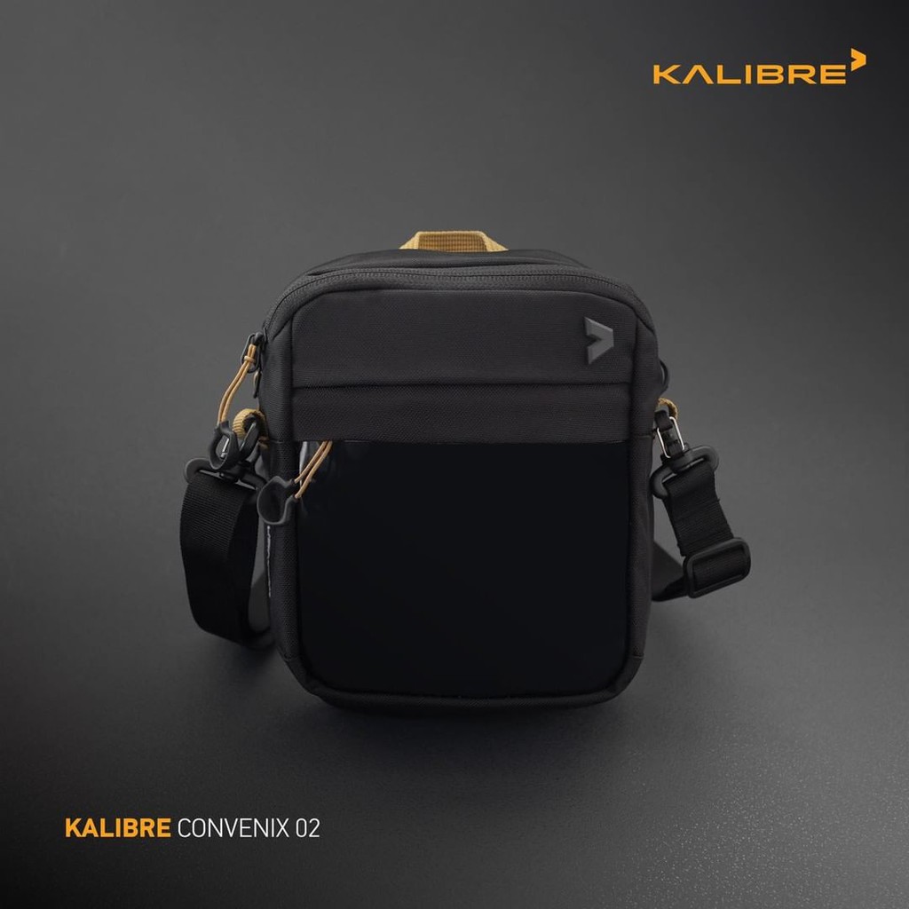 Tas Selempang Pria Kalibre Original Convenic 02 - Hitam