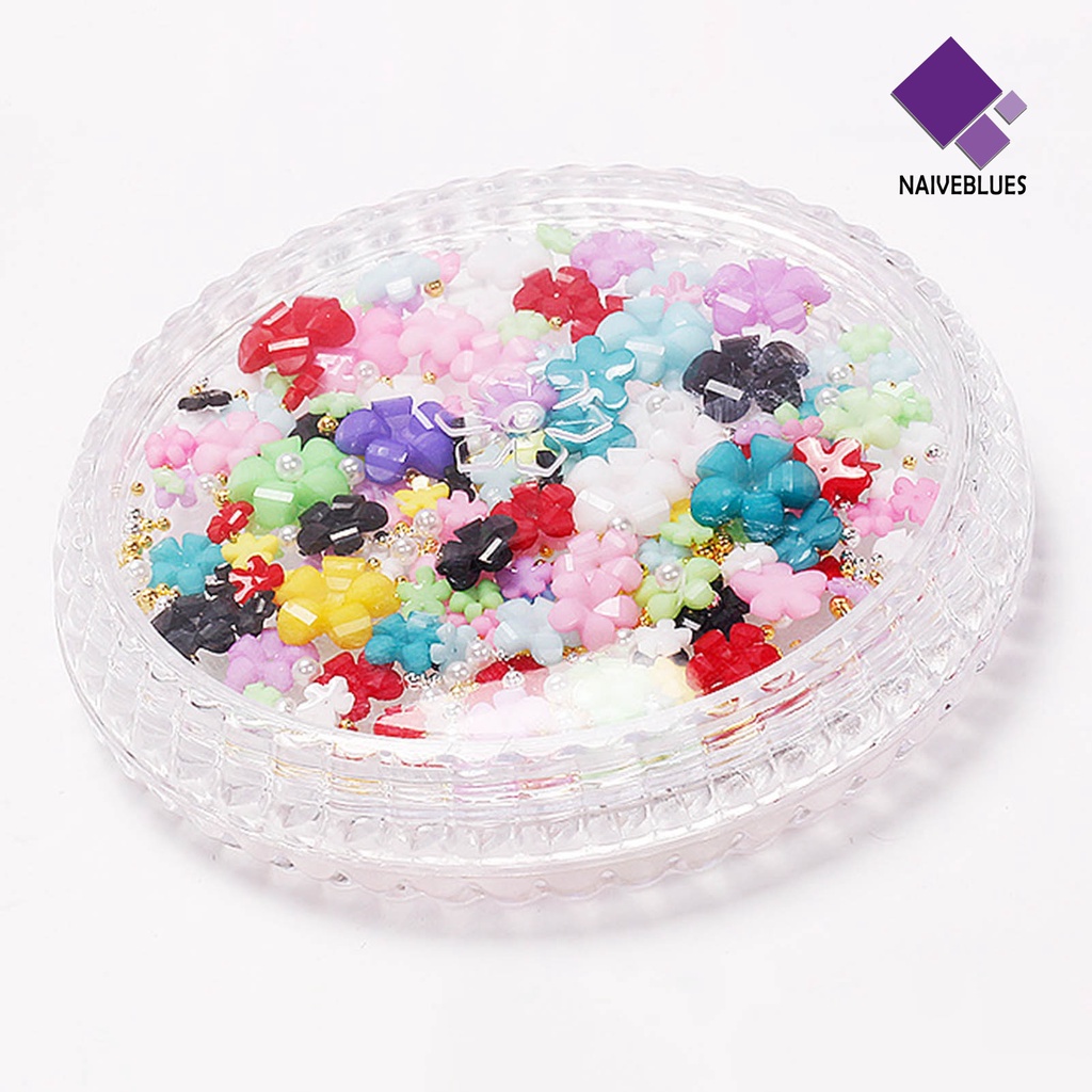 Ornamen Bunga 3D Bahan Resin Untuk Dekorasi Nail Art