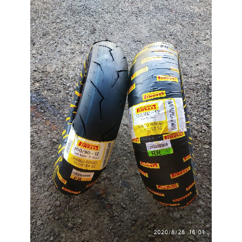 BAN PIRELLI R 12 SOFT  DIABLO ROSSO SCOOTER SC 12 10080 12070 SOFT BAN VESPA MATIC  SOFT minigp