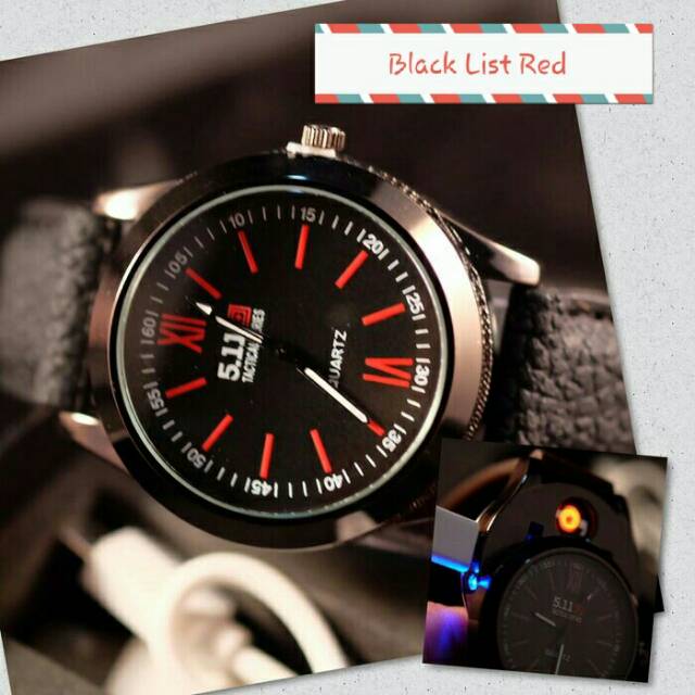 Jam Tangan Mancis/Korek Leather