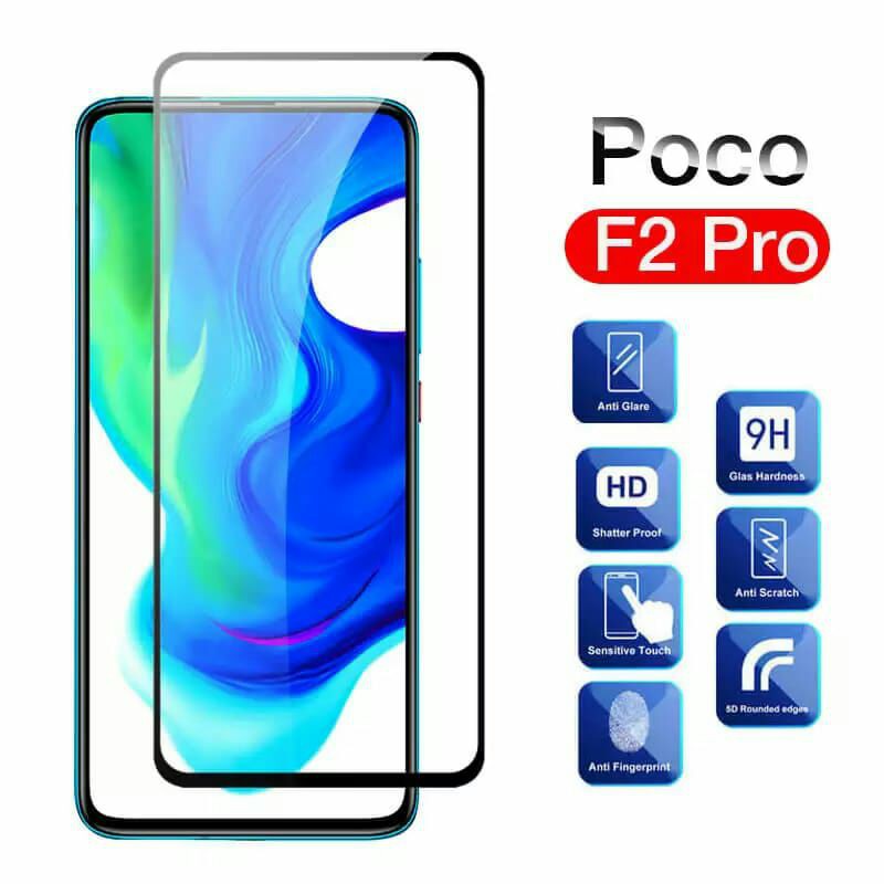 ANTIGORES KACA 9H XIAOMI POCO F2 PRO FULL LAYAR TEMPERGLAS