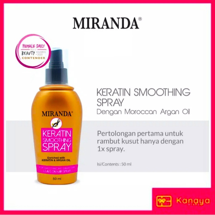 Miranda Keratin Smoothing Spray (Perawatan Rambut) 50ml