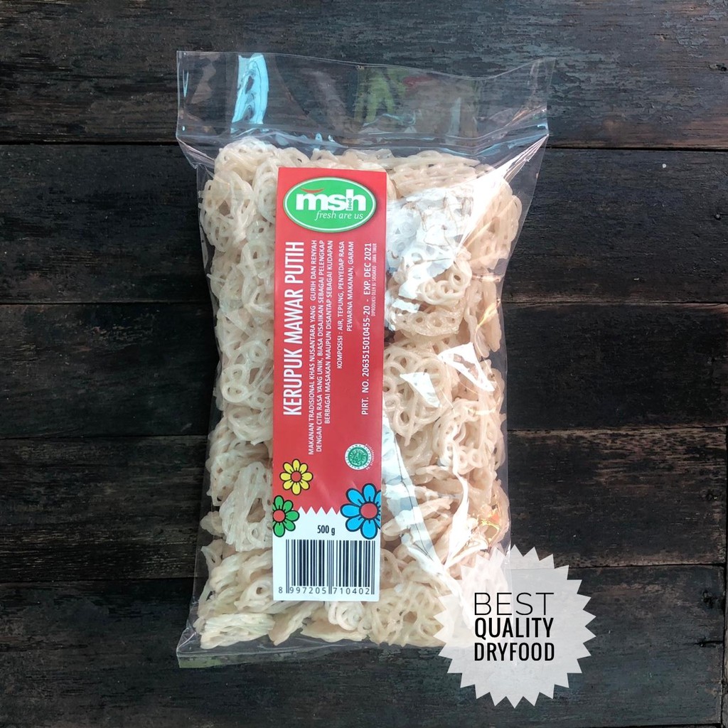 

Kerupuk Mawar Putih 500 Gr