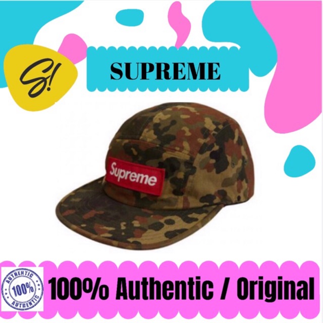 Supreme Military Camp Cap Camo SS19 Supreme Authentic 100% Original