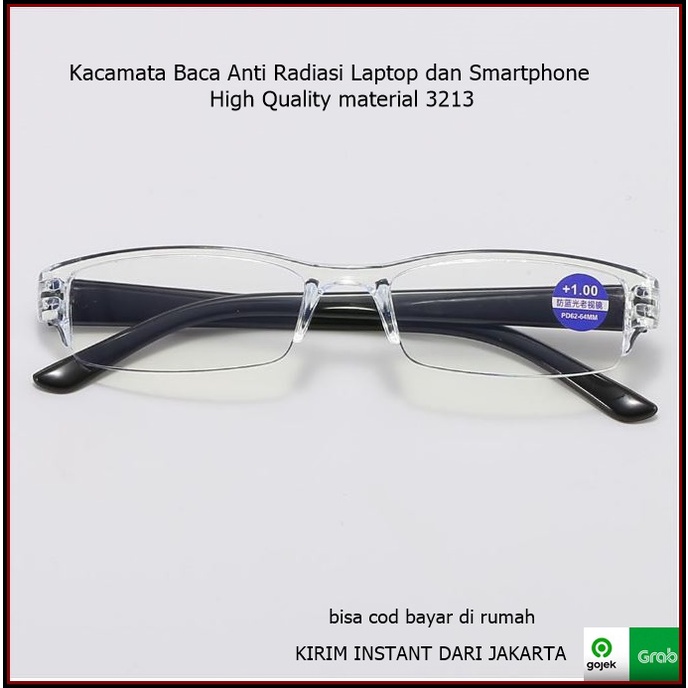 Kacamata Baca Lensa Plus Anti Radiasi Anti Blue Light +1.00 s/d + 4.00 GR 3213 Indoberkah88