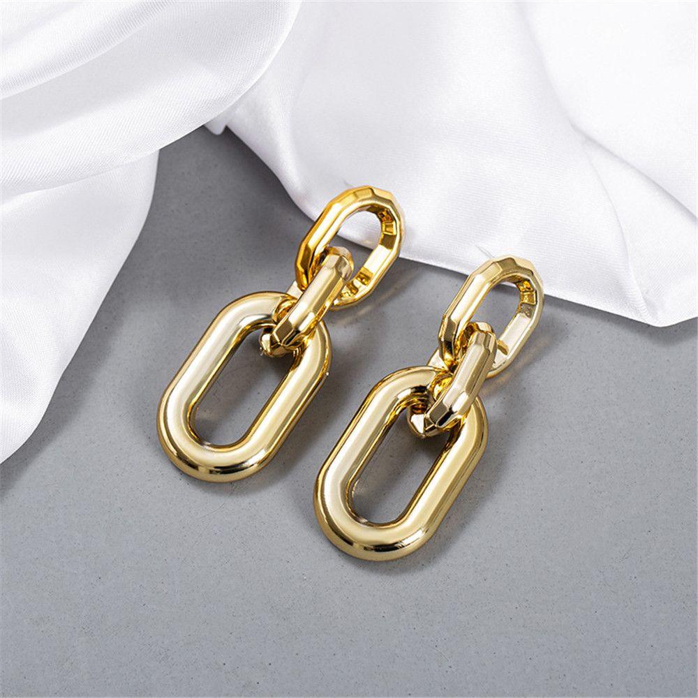 R-flower Chain Drop Earrings Berlebihan Perhiasan Hadiah Wanita Korea