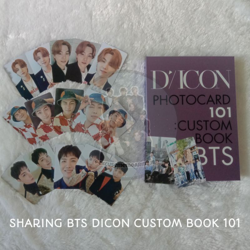 [READYSTOCK] DICON CUSTOM BOOK PHOTOCARD 101 BTS Binder Sleeve 4p PC namjoon yoongi hobi