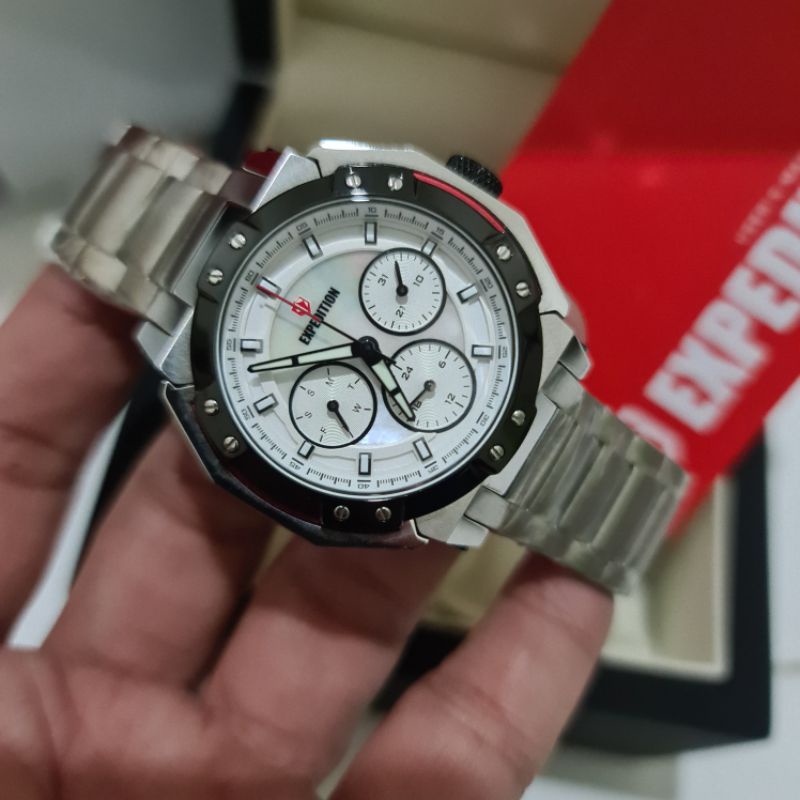 JAM TANGAN WANITA EXPEDITION 6385 | E6385 SILVER ORIGINAL