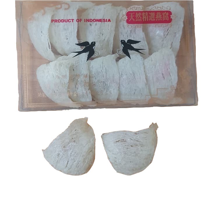 

Sarang burung walet sudut segitiga 100gr tanpa pengawet export grade A