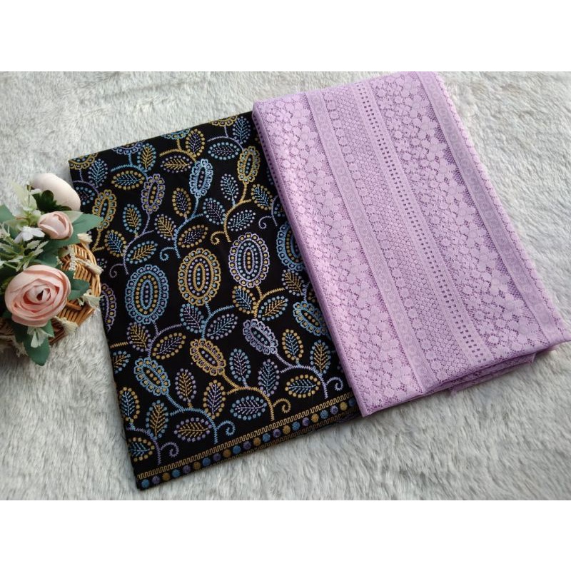 kain batik jarik prada mix brokat vintage lilac kondanganootd bridesmaid kebaya modern