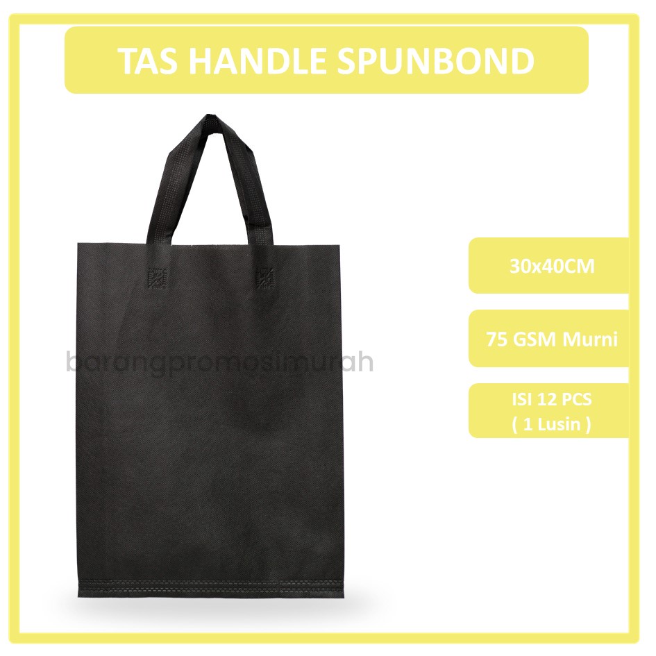 

GOODIE BAG SPUNBOND HANDLE 30x40 (Lusinan) / Tas Belanja Murah / Kantong Belanja / Tas Souvenir