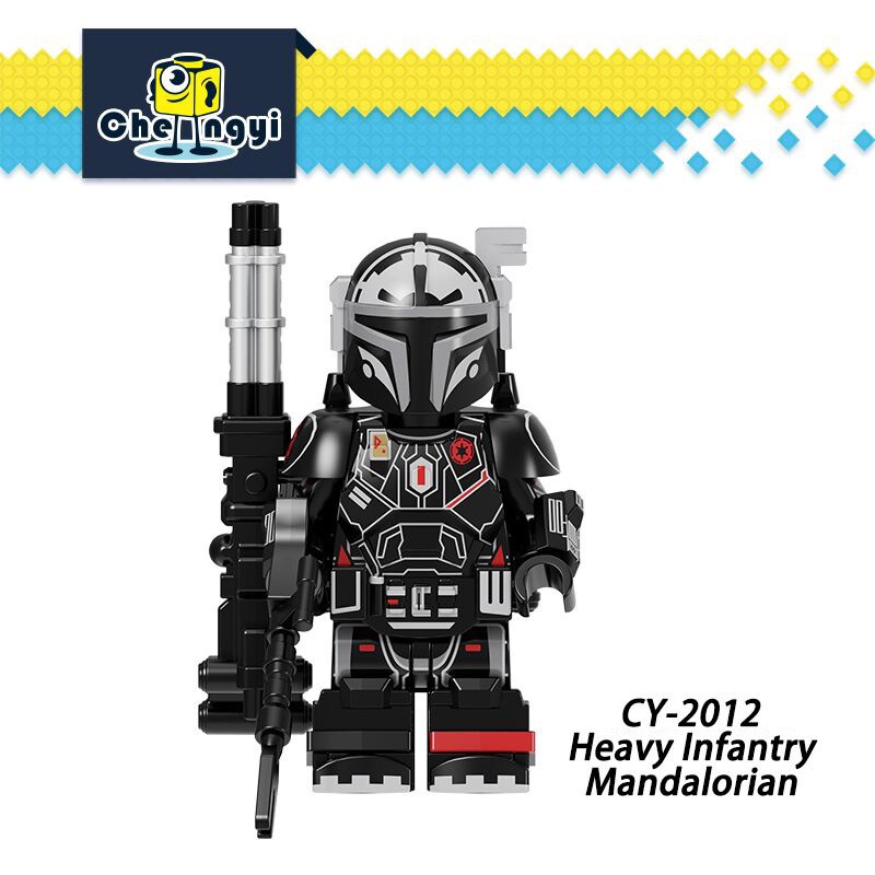 Mainan Action Figure Star Wars Heavy Infantry Mandalorian Armor Blaster CY8002