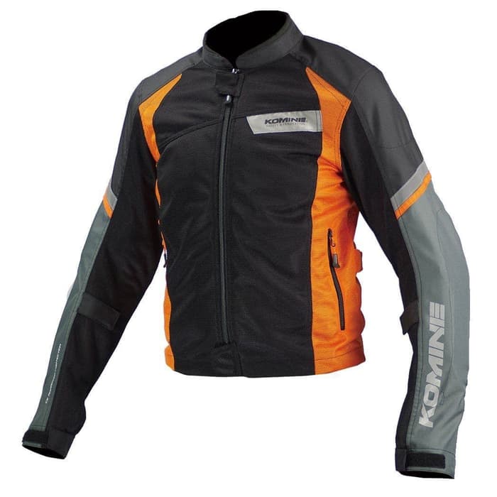 Komine JK-101 Riding Mesh Jacket Light Original Jaket - Black Orange