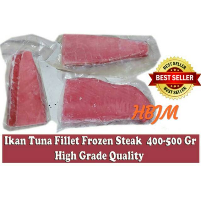 

IKAN TUNA FILLET FROZEN SAKU / STEAK 400-500 GR HIGH GRADE QUALITY