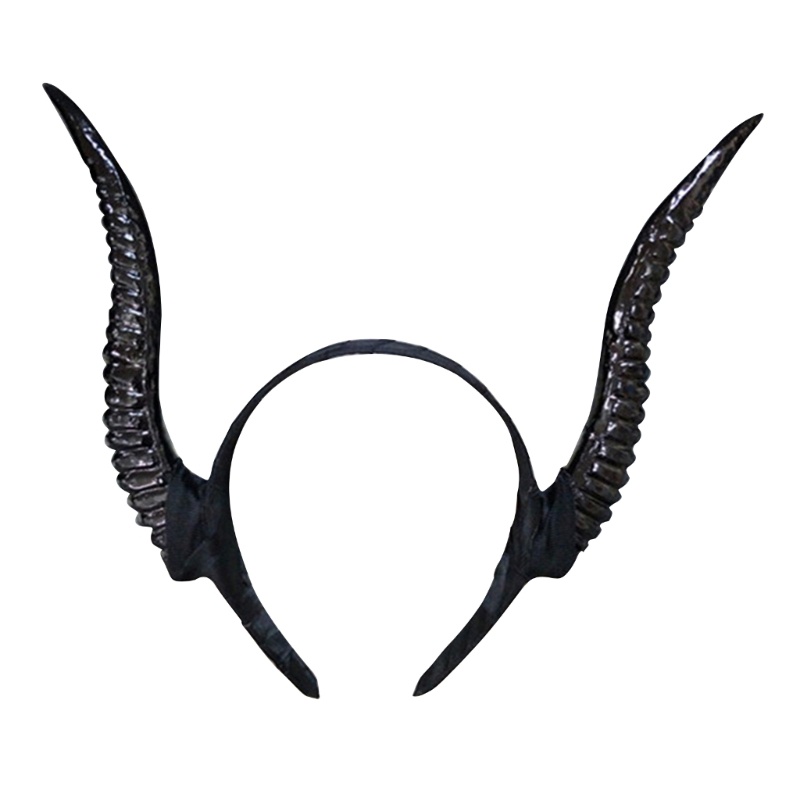 Headband Tanduk Kambing Buatan Untuk Kostum Cosplay Halloween